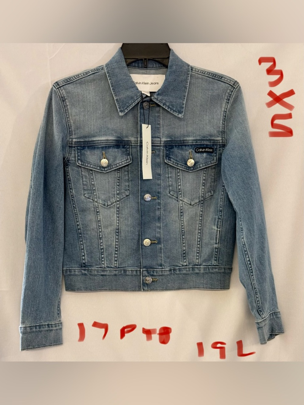 Calvin Klein Medium Wash Blue Denim Jacket